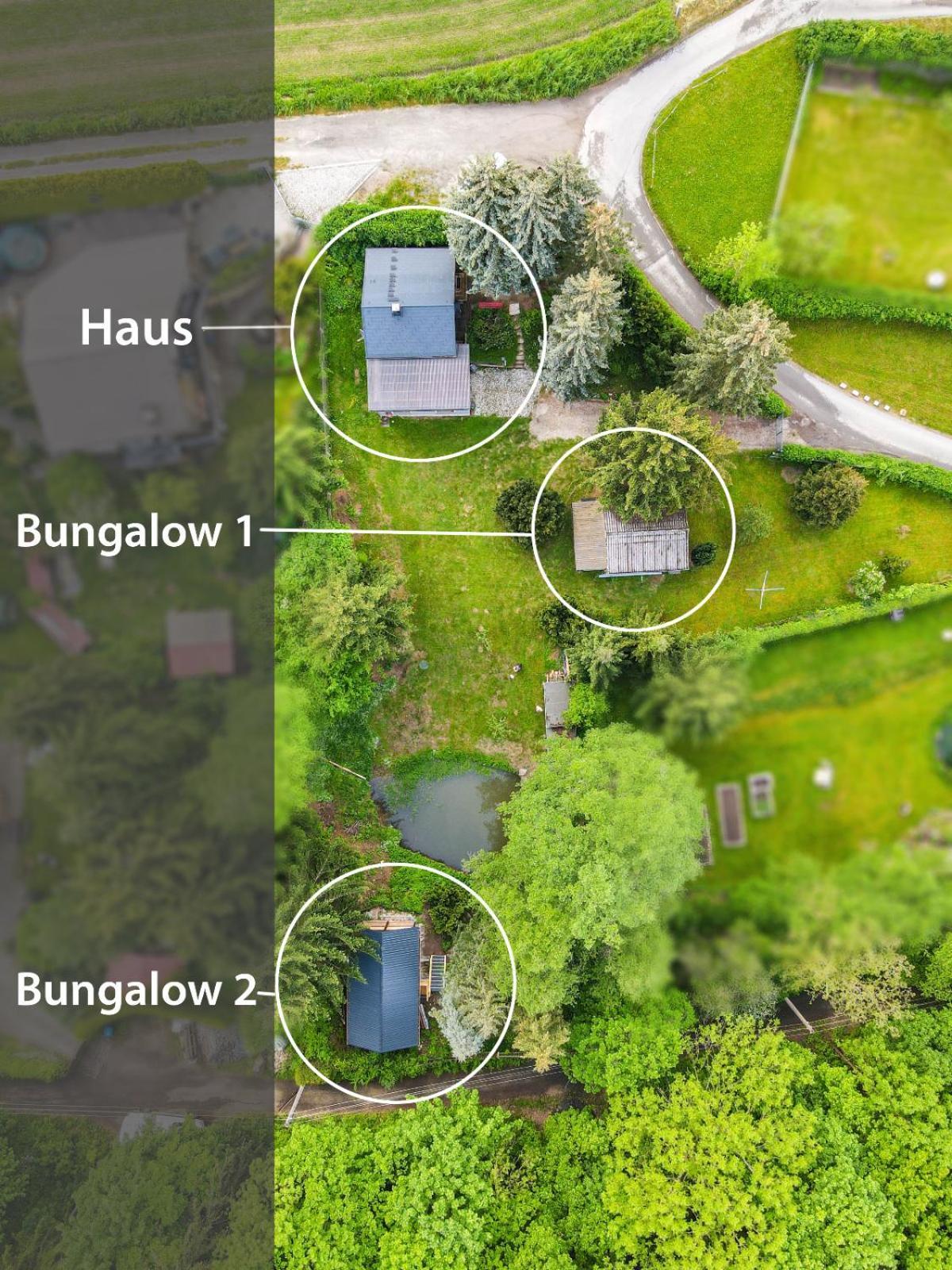 Waldfrieden Bungalow Garnsdorf Ngoại thất bức ảnh